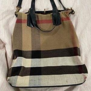 Burberry Tottenham Check Canvas Medium